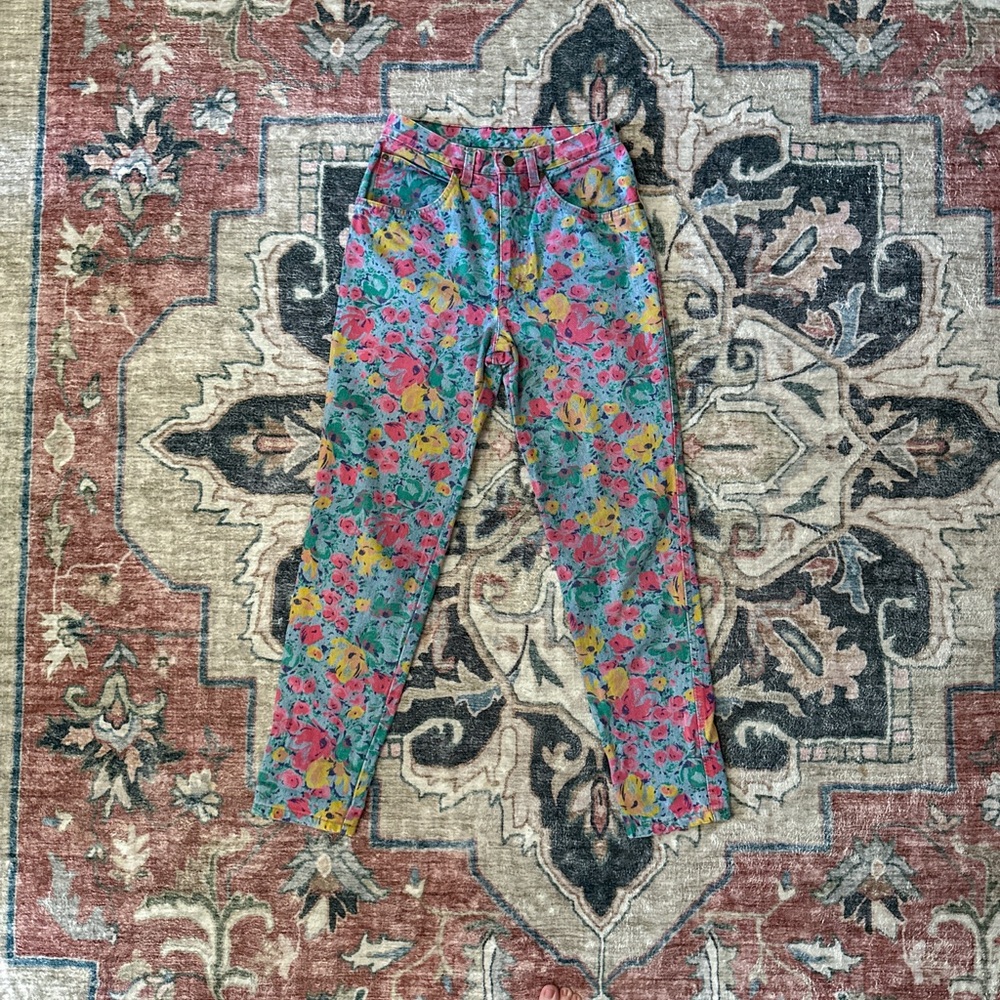 United Colors Of Benetton Floral High Rise Jeans - Multicolor - Picture 4 of 12